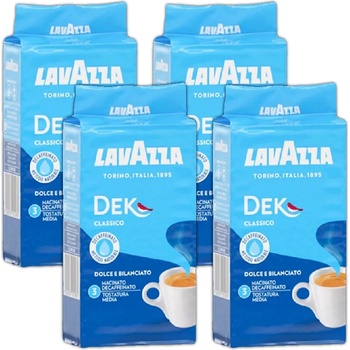Lavazza DEK bezkofeinové mletá káva 4 x 250 g