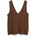 Armedangels Дамски топ ARMEDANGELS Women's V-Neck Jersey Top - Dried Palm (916-6600-0214)