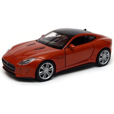 Welly Jaguar F Type Coupe tmavě oranžový 1:34