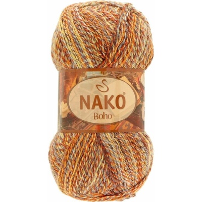 Nako Boho Desen 87722 hnedo oranžová