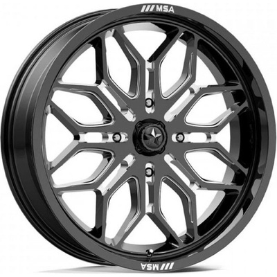 MSA OFFROAD M47 SNIPER 7x18 4x110 ET10 gloss black milled