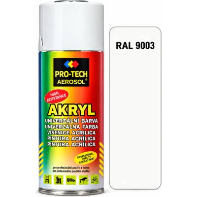 PRO-TECH akrylová farba v spreji 400 ml – biela signálna (RAL 9003)
