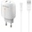 DeTech Мрежово зарядно устройство DeTech DE-31M, 20W, С Micro USB кабел, 1 x Type-C F, 1 x USB F, PD, QC, Бял - 40319
