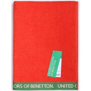United Colors of Benetton plážová osuška 90 x 160 cm 100% bavlna Velúr červená