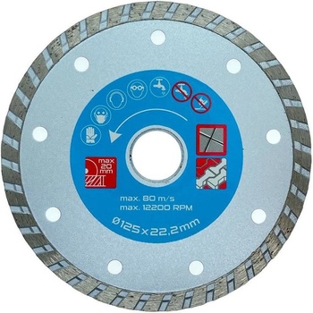 DIAMANT kotúč diamantový 125mm TURBO