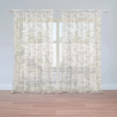 Sablio Záclony Kráľovský ornament: 2ks 150x250cm