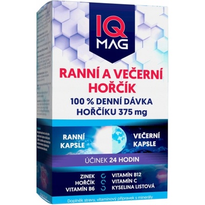 Naturprodukt IQ Mag ranní večerní 60 kapslí