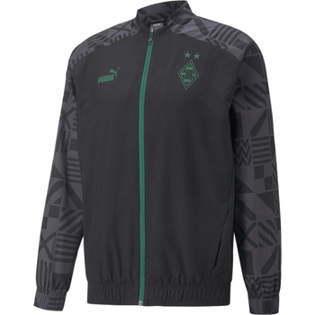 PUMA Men's Prematch Borussia Monchengladbach Waterproof Lightweight Rain Anorak - Asphalt