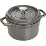 Staub Кръгла тенджера за готвене, графитено сив O 14 cm Staub (ST1101418)