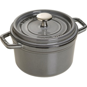 Staub Тенджера за готвене 14 cm, 0, 8 l, графитено сив, чугун, Staub (ST1101418)
