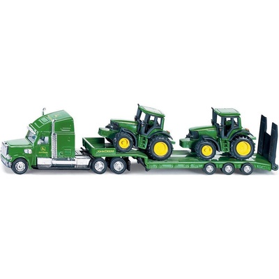 Siku Ťahač s podvalníkom a traktormi John Deere