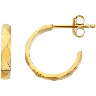 Hot Diamonds Pozlátené strieborné náušnice Harlequin DE883