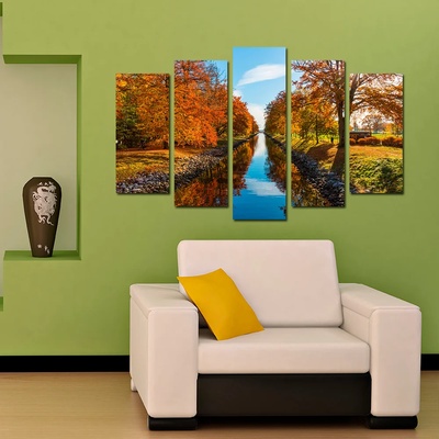 Art gift Декоративен панел за стена Река през есента