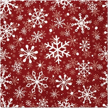 paw servítky christmas snowflakes 33x33cm