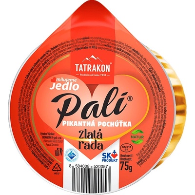 Tatrakon Pali Pikantná pochúťka zlatá rada 75 g