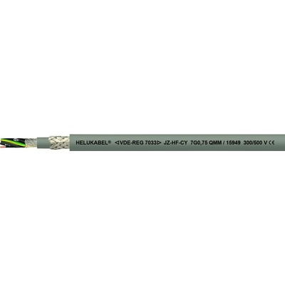 Helu 15934-1000 kabel pro energetické řetězy JZ-HF-CY 7 G 0.5 mm² šedá 1000 m