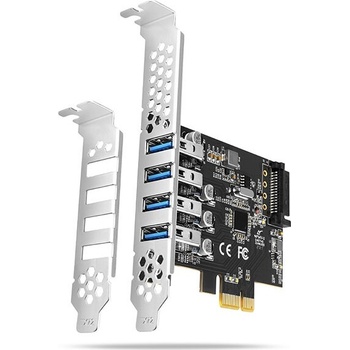 AXAGON PCEU-43RS PCI-E card 4ext xUSB3 port (PCEU-43RS)
