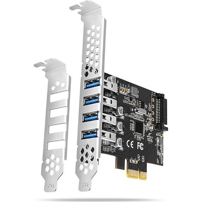 AXAGON PCEU-43RS PCI-E card 4ext xUSB3 port (PCEU-43RS)