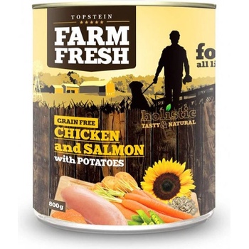 Topstein Farm Fresh kuracie a losos s bramborami 400 g