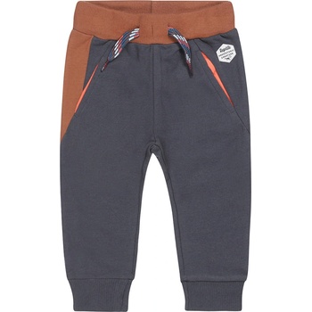 DIRKJE Tepláky tm. modrá a hnědá kluk