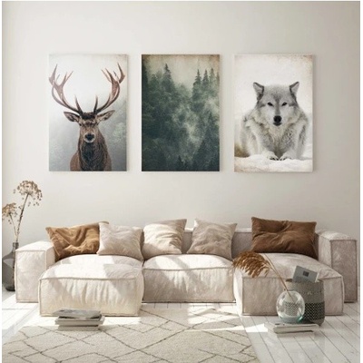 Divio Třídílný obraz na plátně, vzor 20354 Velikost: 90x180 cm