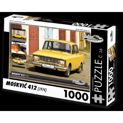 Retro-auta č. 36 Moskvič 412 1974 1000 dielov