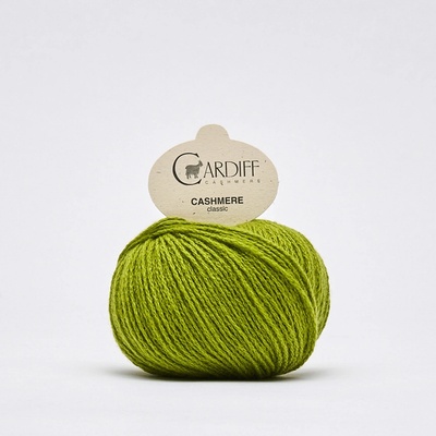 CASHMERE CLASSIC Cardiff Cashmere Farby CASHMERE: 725 jarná zelená