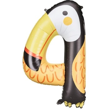 Party Deco Фолиев Балон Номер 4 - Тукан, 68х91 см