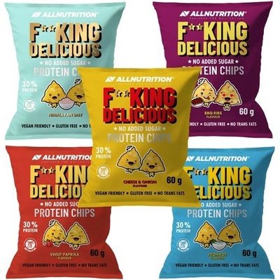 ALLNUTRITION Proteinové Chipsy Fitking Delicious Protein Chips Sladká paprika 60 g – Hledejceny.cz