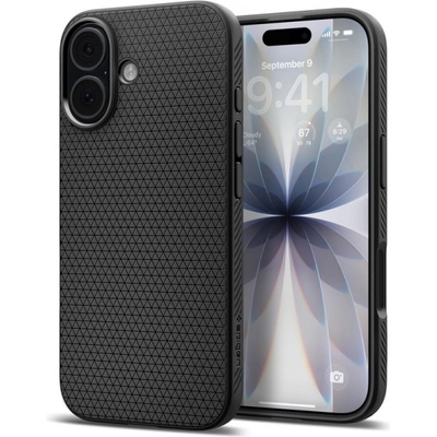 Силиконов калъф Spigen Liquid Air за iPhone 17, черен (ACS10369)