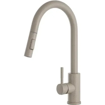 Твоят Стил - Кухненски Мивки Бежов смесител за кухня с издърпваща се глава и 2 режима на струя - 9600