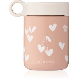 LIEWOOD Детски контейнер за храна Liewood Kid's Kiani Printed Food Jar Food storage - Sweethearts / Pale Tuscany - размер 350 ml (533-2347-0311)