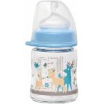 Nip Бебешко стъклено шише NIP - Flow S, 0 м+, 120 ml (4000821350656) - baby