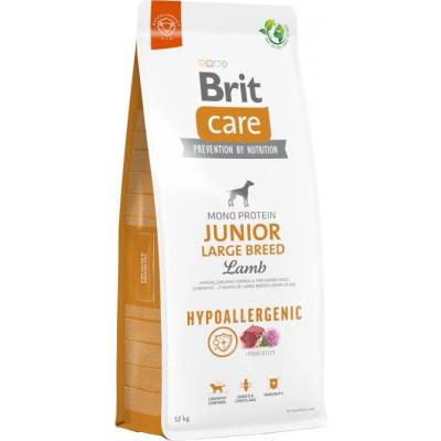 Brit Dog Hypoallergenic Monoprotein Junior Large Breed монопротеинна, с агнешко месо и бял трън 12 кг