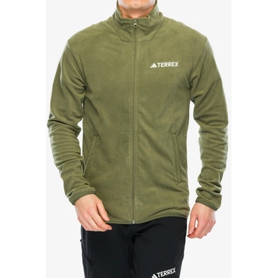 adidas Terrex Multi Essentials Full Zip Fleece Jacket olive strata
