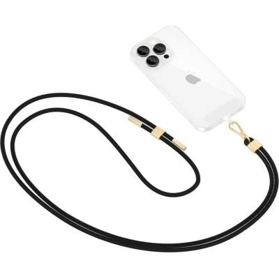 Šňůrka na krk TECH-PROTECT C2S ROPE crossbody popruh černý/zlatý