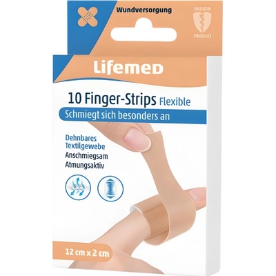 LIFEMED Náplasti na prsty 10 ks