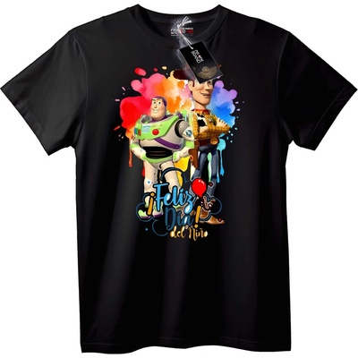 NOONEBRAND Тениска Toy Story Buzz & Woody - XS, Black