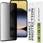 Techsuit Протектор за Xiaomi Redmi Note 14 4G / Redmi Note 14 5G - 111D Privacy Full Glue - Черен