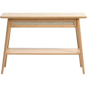 Unique Furniture Конзолна маса с дъбов плот в естествен цвят 40x110 cm Barrali - Unique Furniture (47280201)