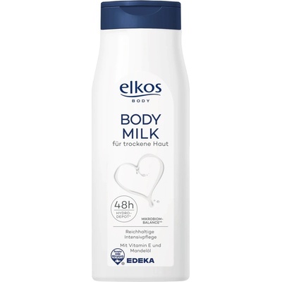 Elkos tělové mléko s mandlovým olejem a bambuckým máslem 500 ml
