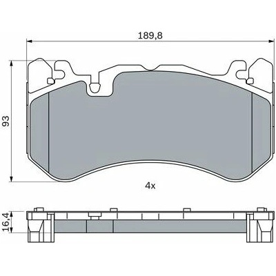 BOSCH Brzdové doštičky 0 986 424 861