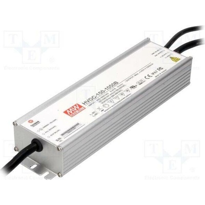 MEAN WELL HVGC-150-1400B Napájecí zdroj: spínaný; LED; 149,8W; 12÷107VDC; 1400mA; IP67; 90%