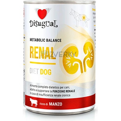 Disugual Dog vet diet Renal Hovädzie 400 g