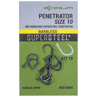 Korum Supersteel Penetrator Hooks Barbless veľ.12 10ks