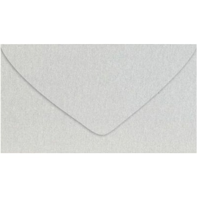 Dopisní obálka metallic 120g DL 110x220mm - stříbrná