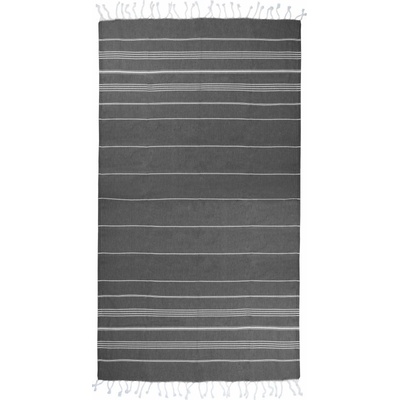 The One Towelling Ručník Hamam Sultan 100 x 180 cm COT481019h0999 anthracite Antracitová bílá