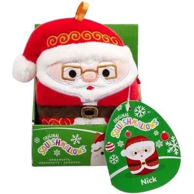 Squishmallows Vianočná ozdoba Santa s okuliarmi Nick