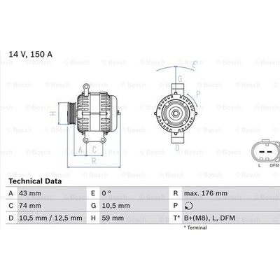 Generátor BOSCH 0 986 047 920 (0986047920)