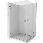 Mexen Lunar-B Duo душ кабина с отваряща се врата 100 x 70 см, прозрачна, розово злато - 832-100L-070P-60-00 (832-100L-070P-60-00)